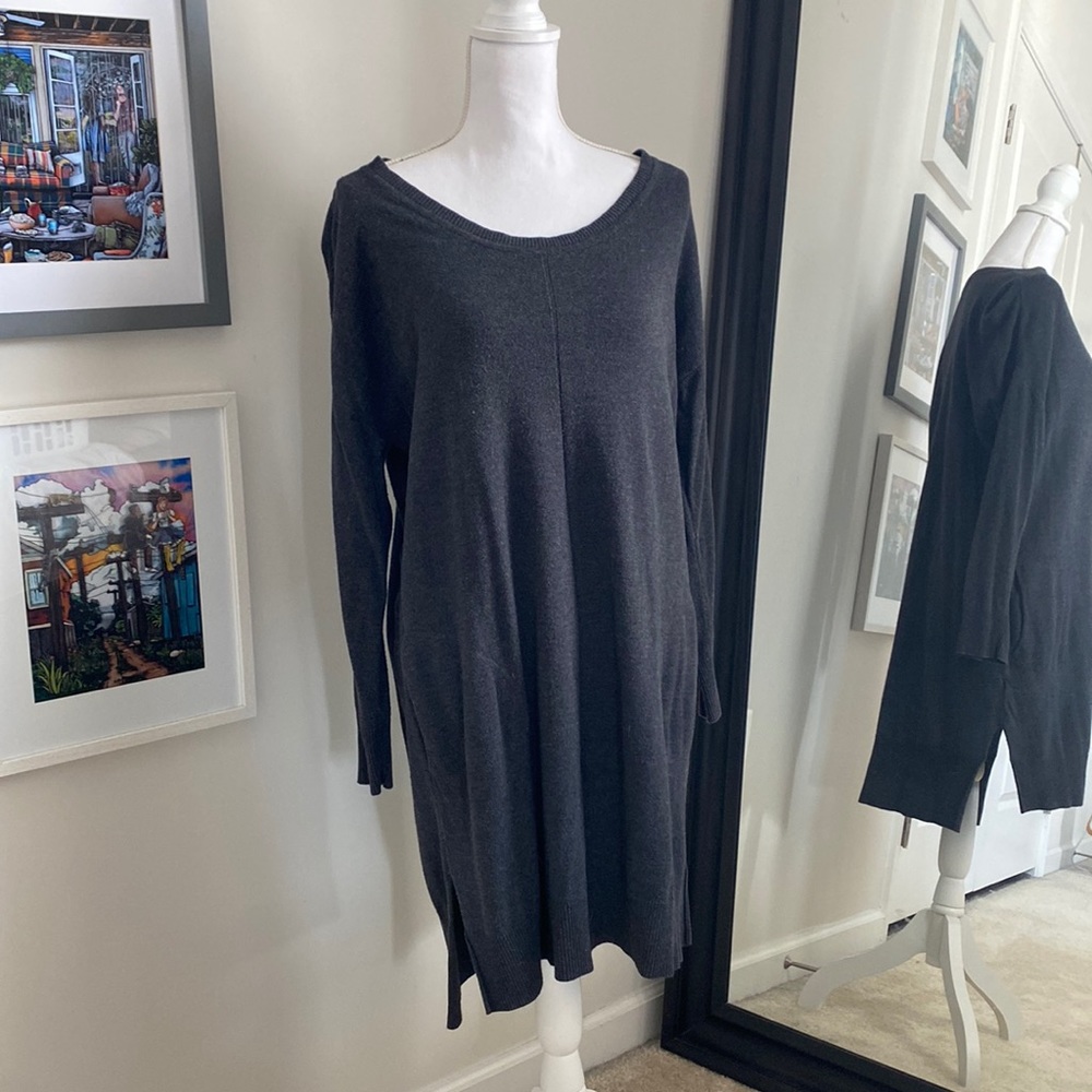 H&M - Grey Sweater Dress - L